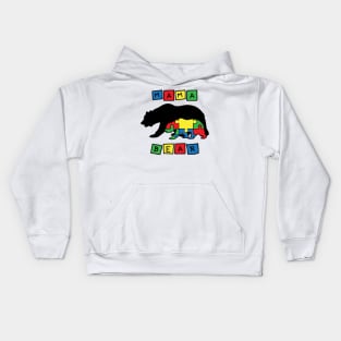 Graphic Design Bear Kids Hoodie